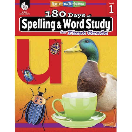 Shell Education 180 Days of Spelling and Word Study for First Grade 28629